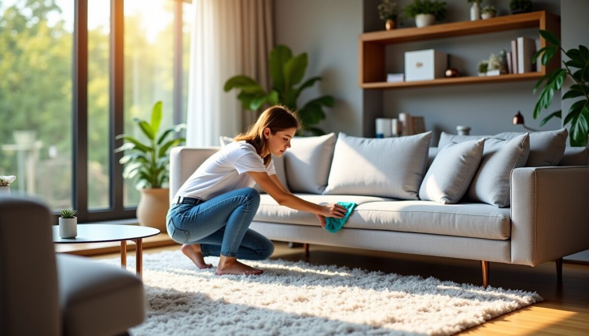 Les astuces infaillibles pour nettoyer votre canapé en tissu sans l&rsquo;endommager