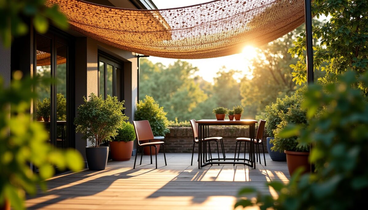 Guide pratique : Optez pour un filet de camouflage pour ombrager votre terrasse avec élégance